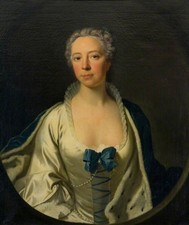 Oil painting Allan-Ramsay-Lady-Christian-Dalrymple woman portrait in oil canvas