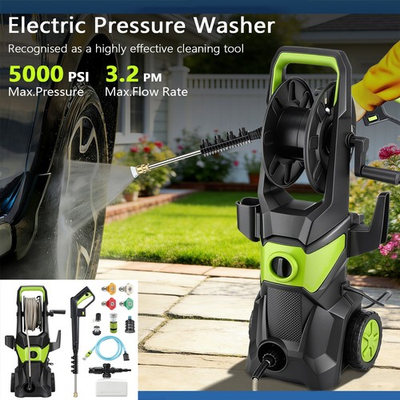 #ad #ad Electric Pressure Washer 5000PSI Max 3.2 GPM Power Washer Cleaning Machine $108.99