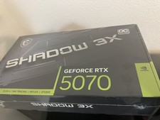 MSI GeForce RTX 5070 Shadow 3X OC 12GB GDDR6X Ray Tracing DLSS 4 Graphics Card