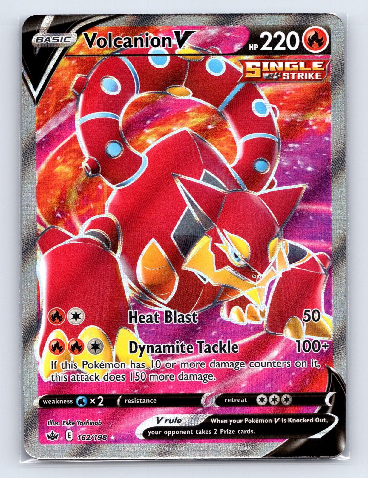 VOLCANION V 162/198 ULTRA RARE CHILLING REIGN POKEMON Holo NM