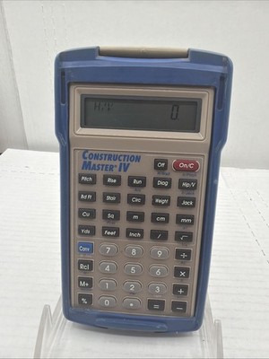 Calculated Industries Construction Master IV (model 4045) Calculator With Case