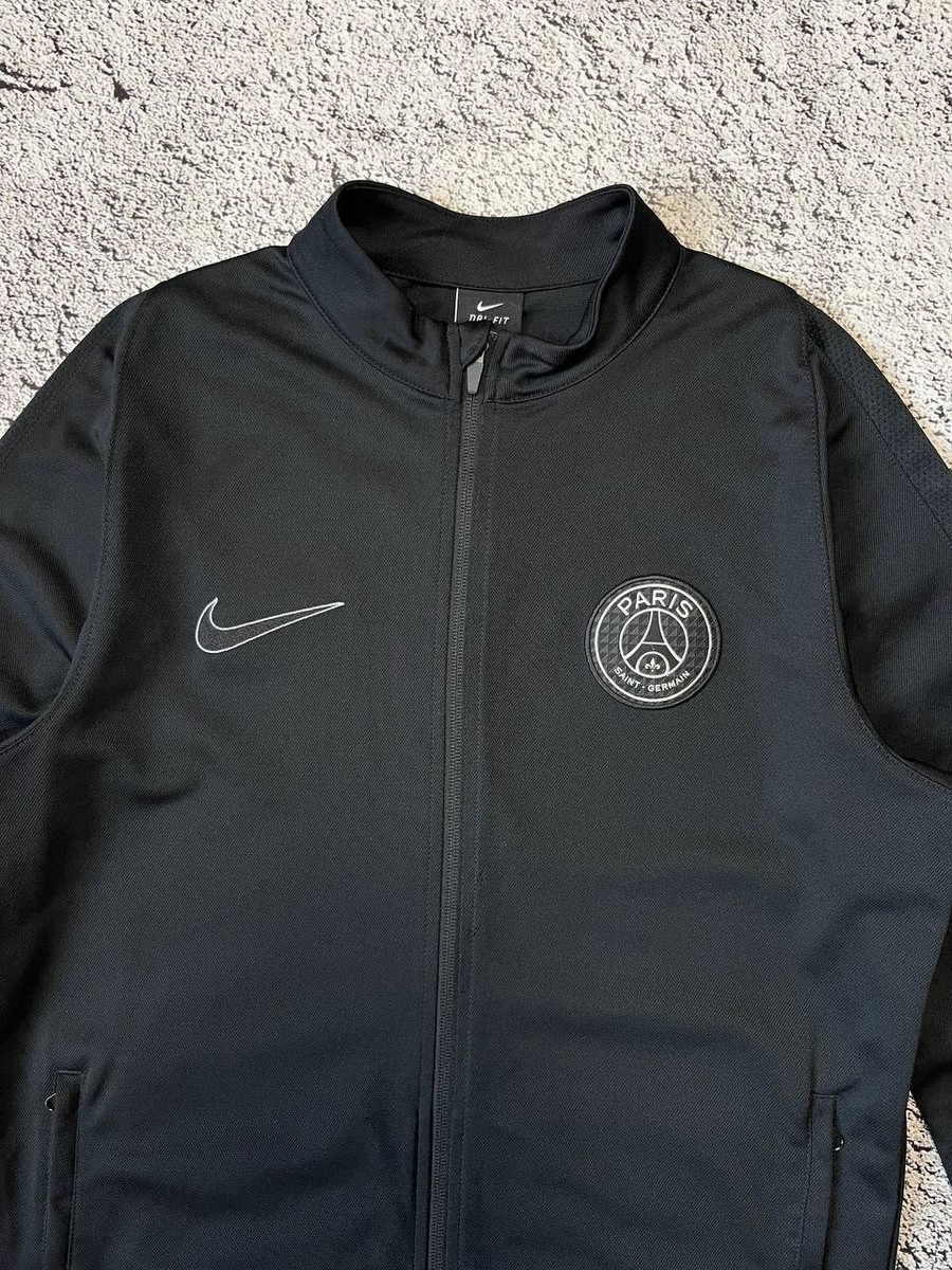 Nike Paris Saint-Germain PSG Black Dri-FIT Track Jacket Zip
