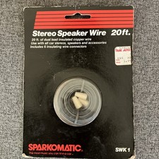 Car Stereo Speaker Wire Sparkomatic 20ft Swk1 Car Truck Audio Gray Unopened