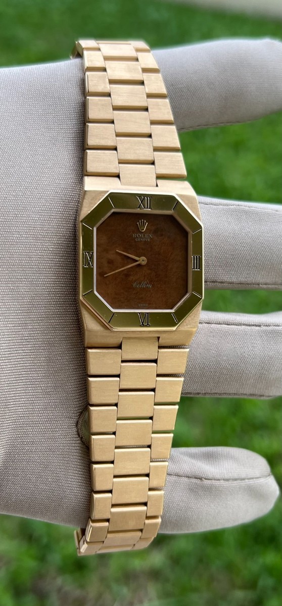 イタリアアンティーク Rolex Cellini 4350 Octagon Queen Midas VINTAGE ( Super Rare Wood