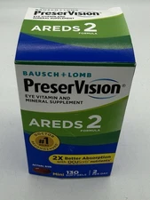 Bausch + Lomb PreserVision AREDS 2 Eye Vitamin & Mineral – 130 Mini Softgels