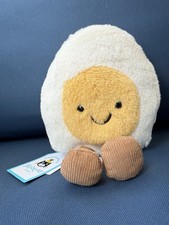 AUTHENTIC Jellycat Amuseables Hard Boiled Egg Plush-NWT