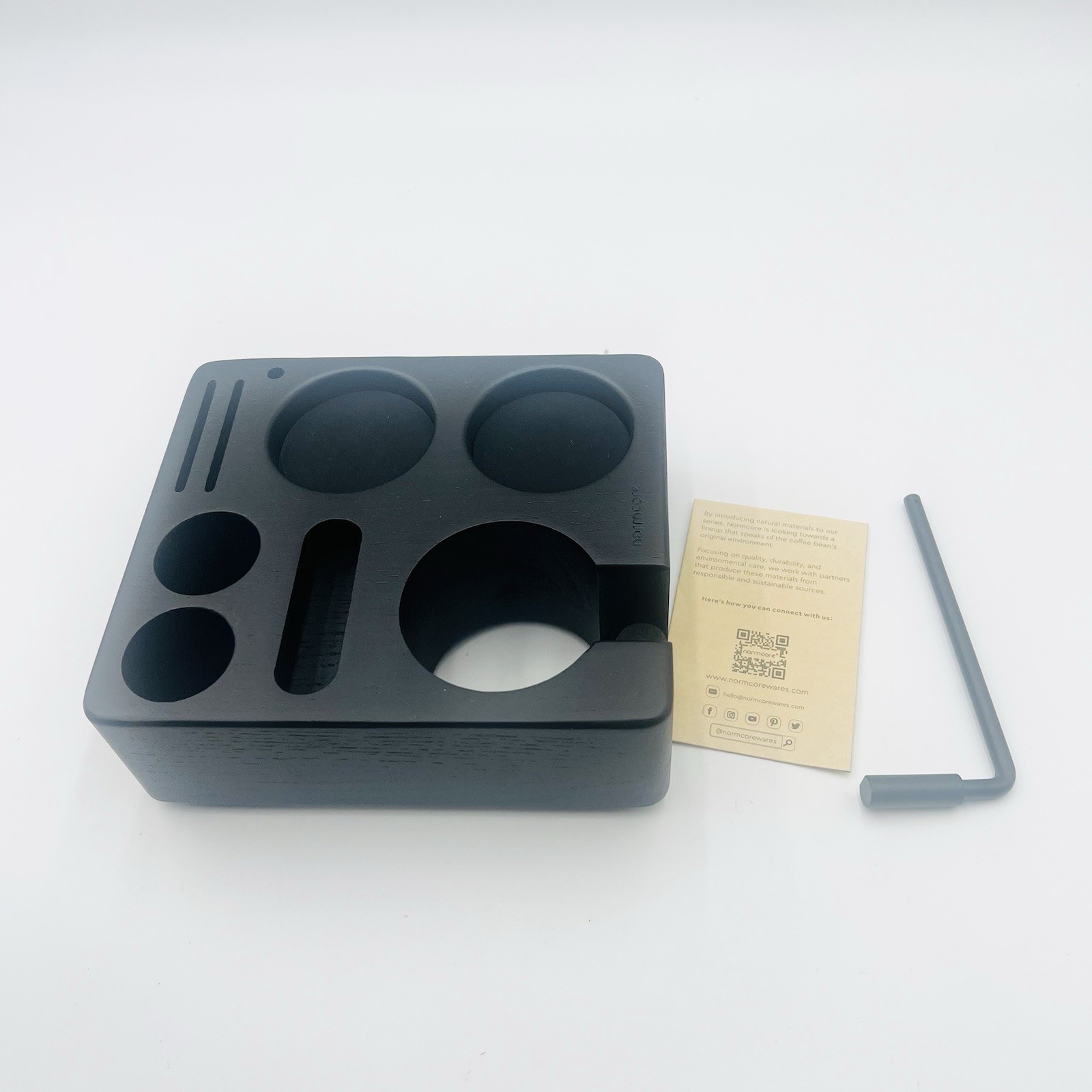 Tamping Station, Wood Coffee Tamper Station Fit 51 to 54mm Espresso Machine