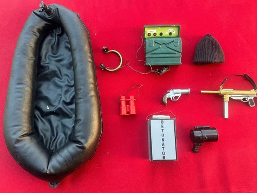 VINTAGE HASBRO 1964 GIJOE Action Soldier Sabotage accessories- Nice!