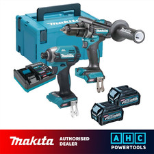 Makita DK0176G205 40V XGT 2 Piece Brushless Kit with 2x 2.5Ah Batteries