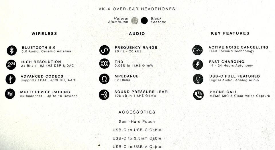 Casque Bluetooth Aedle VK-X Legacy Rare - Photo 2/4