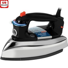 Aluminum Soleplate Steam or Dry Ironing 7 Temperature Settings Anti-Drip