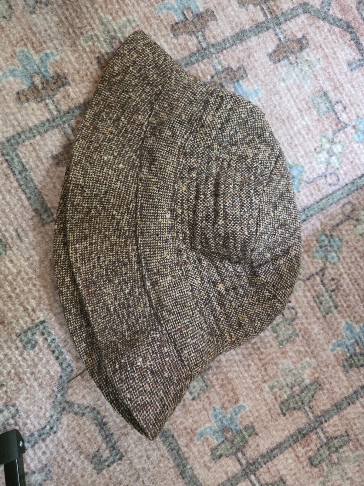 Vintage 70s Millars Brown Tweed Crushable Bucket Hat Unisex Adults OS Ireland