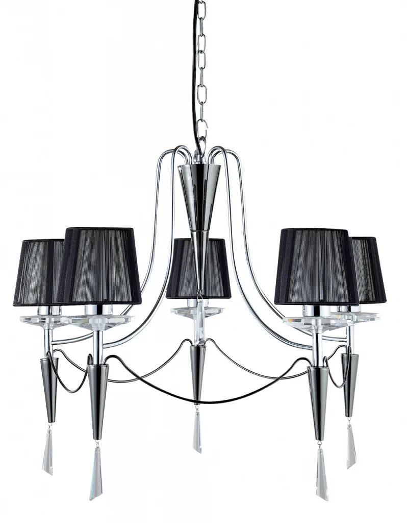 Ceiling Light Silver Duchess 5 Chrome Searchlight 2085-5CC