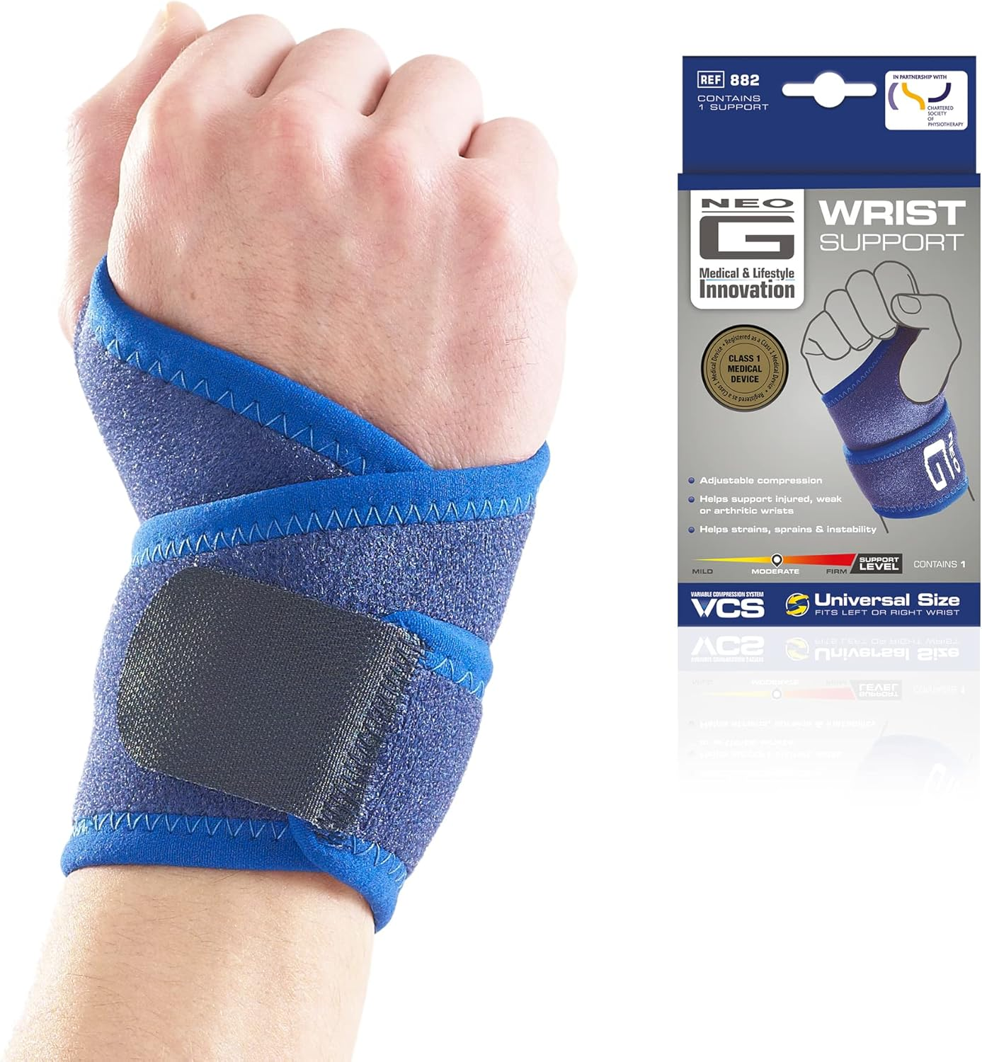 Wrist Support for Arthritis, Joint Pain, Sprains, Strains, Instability - Wrist B