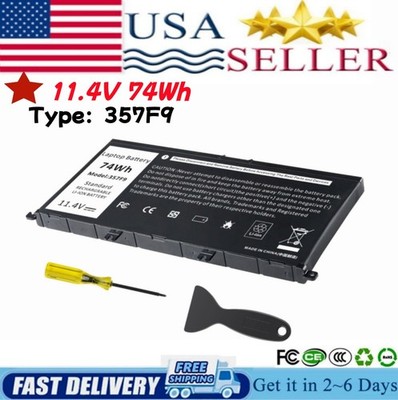 74Wh Type 357F9 Battery for Dell Inspiron 15 7000 7559 7557 Series 15-7559 PC