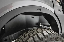 Fab Fours FB2006-1 Rear Inner Fender Steel Black For 2022-2025 Ford Bronco