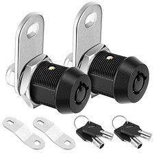 2 Pack Cabinet Lock with Keys, 5/8'' Heavy Duty Tubular Cam Lock for RV