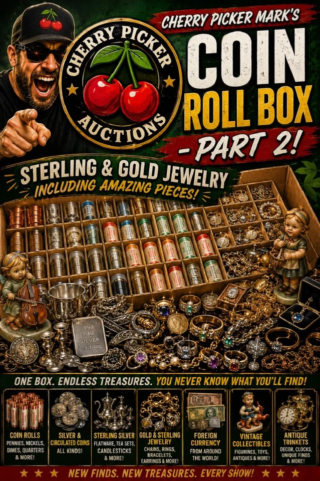 Cherry Picker Auctions, Mark's Curated Coin Roll Box - Part II