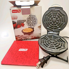 Dash Spiderweb Mini Waffle Maker White 4 Hall...