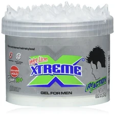 Xtreme Reaction Clear Styling Hair Gel Wetline Ultimate Hold 8.82 oz