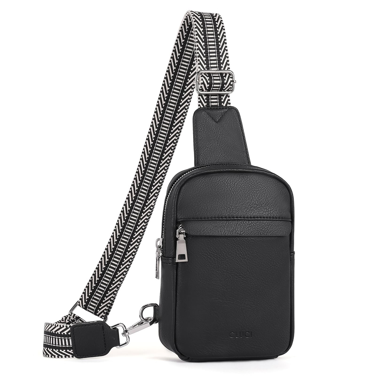 Small Sling Bag for Women Crossbody Purse, Leather Fanny Packs with Guitar St...