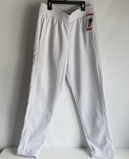 Adidas Women  s Relaxed Fit Tapered Legs Fleece Pant, Dshgry, M