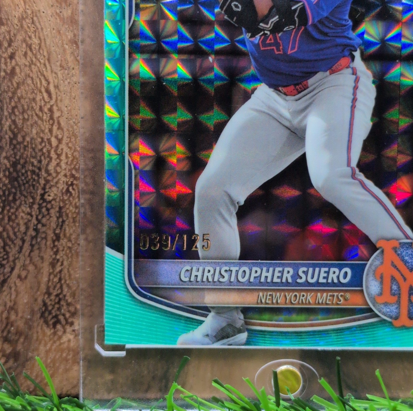 2025 Bowman Chrome Christopher Suero Aqua Geometric #BCP-191 /125 RC view 6