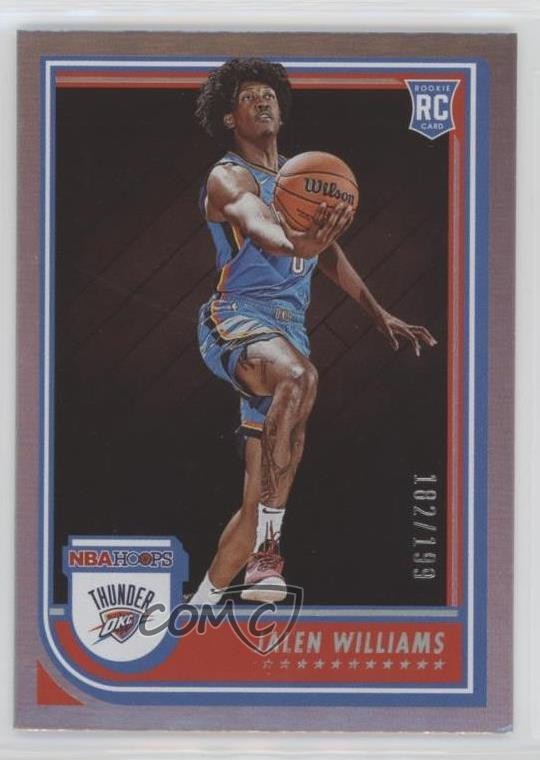 2022-23 Panini NBA Hoops Rookies Silver 182/199 Jalen Williams #242 19cx