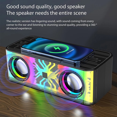 Altoparlante Bluetooth Portatile Subwoofer Bass Carica Wireless Veloce - Foto 6 di 14