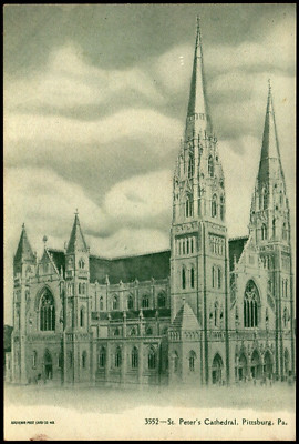 Postcard PA Pittsburgh Pennsylvania St Peters Cathedral c1905 B14