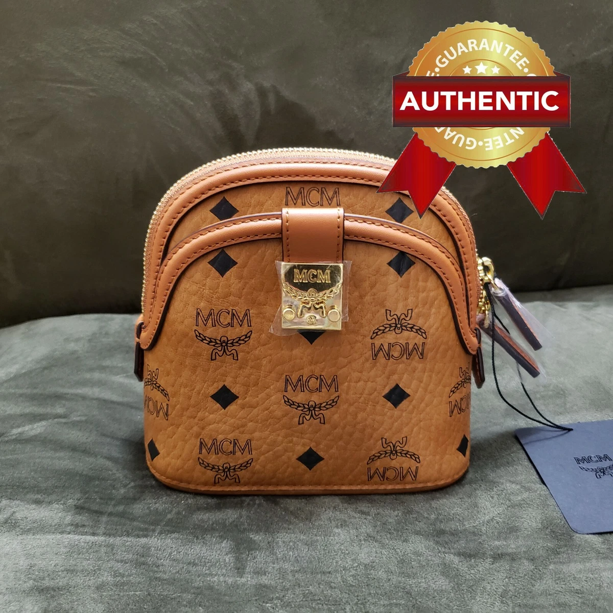 Mcm Brown Visetos Crossbody