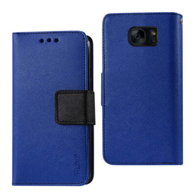 Reiko Samsung Galaxy S7 Edge 3-in-1 Wallet Case in Navy | MaxStrata