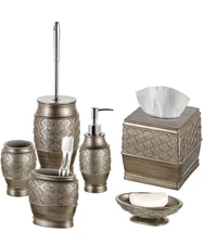 Creative Scents Bathroom Accessory Set - 6 Piece Bathroom Set Includes Toilet...