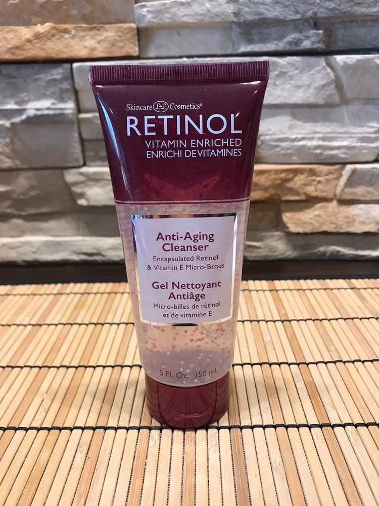 Retinol Anti-Aging Gel Cleanser Skincare Cosmetics Vitamin E Exfoliate 5 fl oz