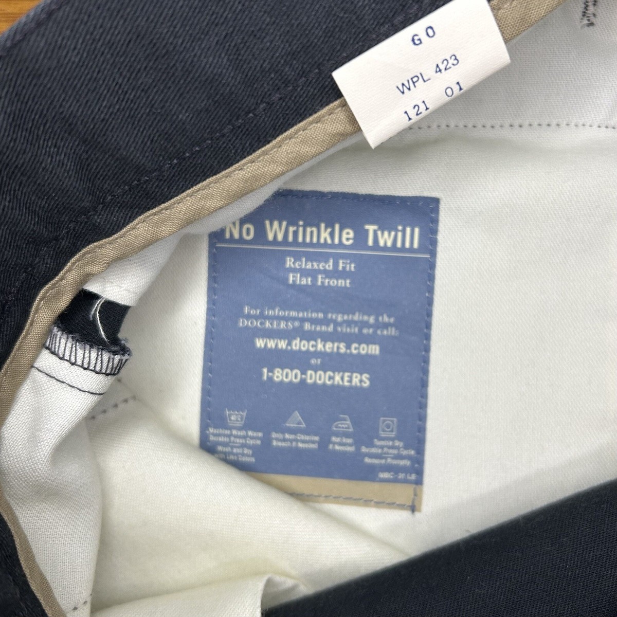 Vintage 90s Dockers Black Chino Pants Relaxed Fit Mens Sz
