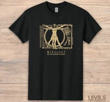 MIXOLOGY DJ T SHIRT TECHNICS 1200 TURNTABLE  VINYL RECORD ART OF MIXING MUSIC