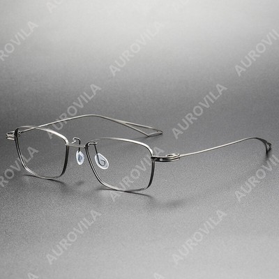 53mm High-End Photochromic Reading Glasses Titanium Rectangle  C 2 +0.5~6.0