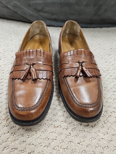 Bostonian Braun Leder Quaste Halbschuh Herren Größe 10,5 W Schuhe - Bild 2 von 15