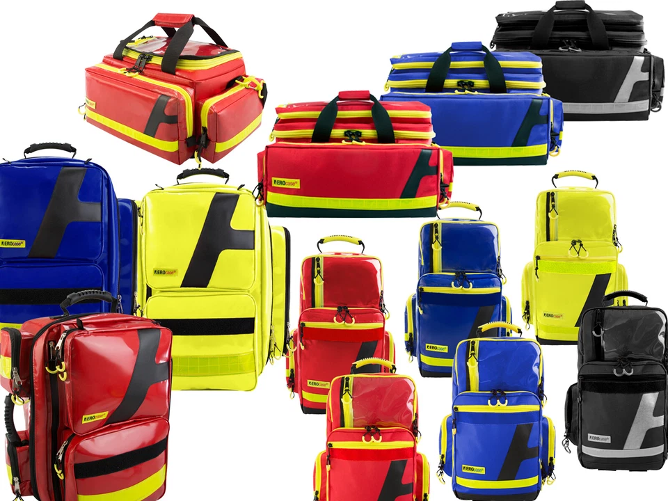 HUM Notfallrucksack Notfalltasche Plane oder Polyester alle Größen/Farben AEROcase