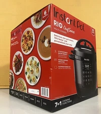 Instant Pot RIO 6QT Multi-Cooker w/ 7-in-1 Cooking Functions - Black  Used