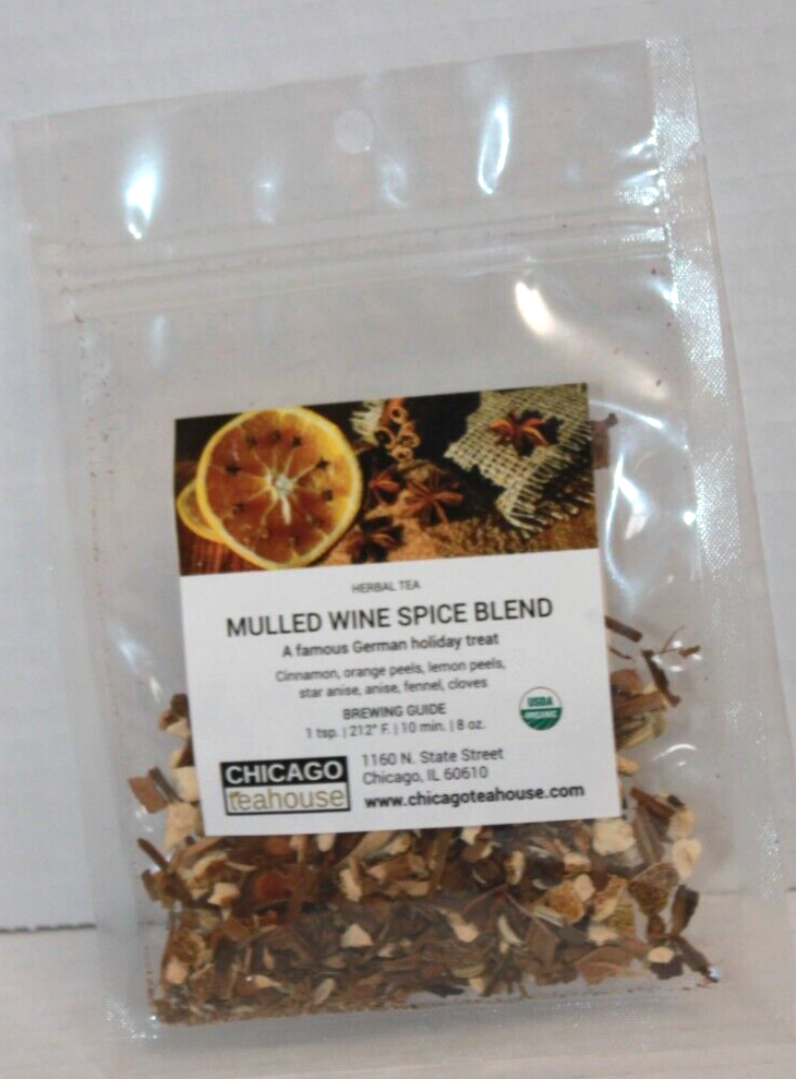 Chicago Teahouse Mulled Wine Spice Blend Herbal Tea