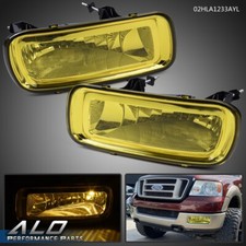 Fit For 2004-2006 Ford F-150 Yellow Lens Front Bumper Fog Light Lamps W Bulbs Fit For 2004-2006 Ford F-150 Yellow Lens Front Bumper Fog Light Lamps W Bulbs