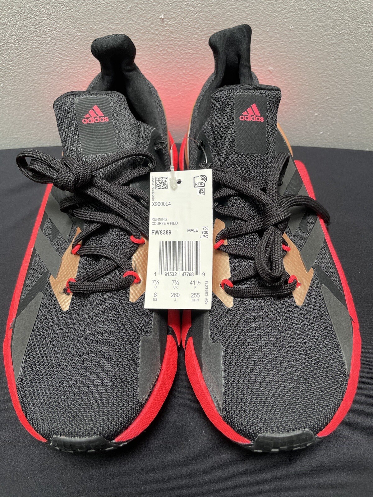Adidas Boost Running Shoe X9000L4 Mens Size 8 Black/Signal Pink FW8389 NWT  | eBay