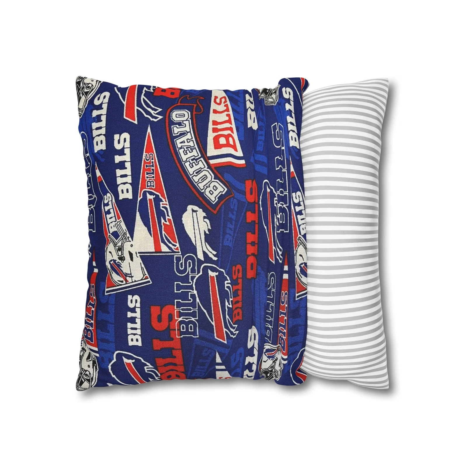 Buffalo Bills Spun Square Throw Pillowcase