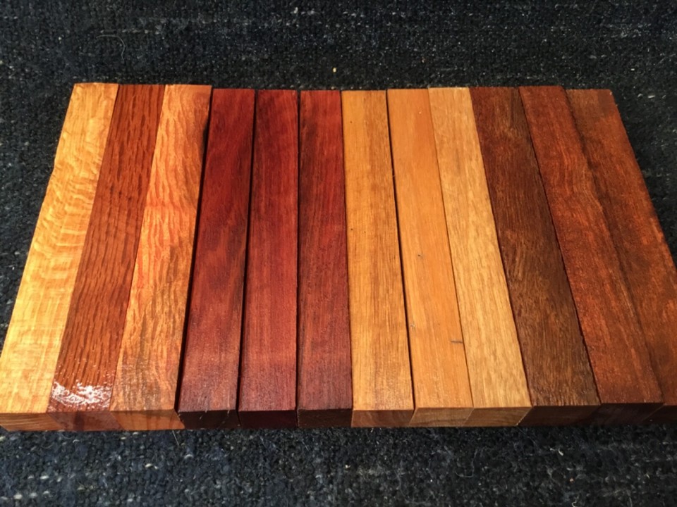 Pen blanks selection. Wood turning timbers. Sheoak, Jarrah, Pacific teak Banksia eBay