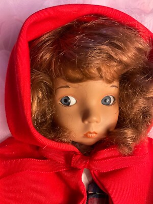 Vintage 14  RIDING HOOD/ Dianna Effner porcelain doll VGUC COA & original box