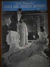 Bucilla  Old Favorites  ,crochet bedspread patterns,Vol. 136,1950s. Free Shipping