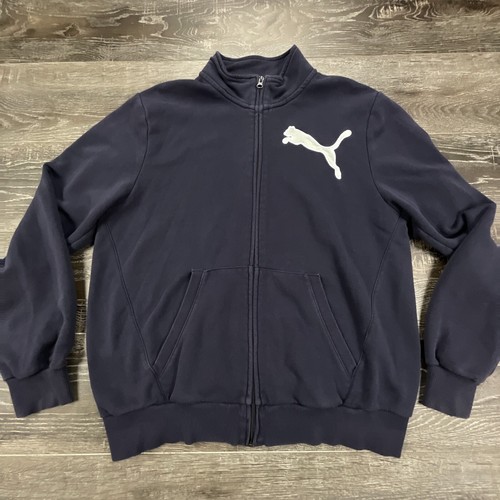 Puma Jacket Full Zip Mens Medium Navy 