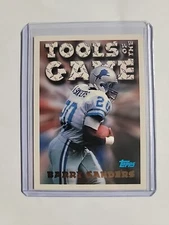 1994 Topps Tools Of The Game #542 Barry Sanders Detroit Lions  Mint Shape Card 