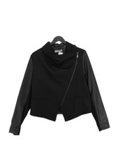 Bagatelle Women's Blazer M Black Polyester With Rayon, Spandex Overcoat